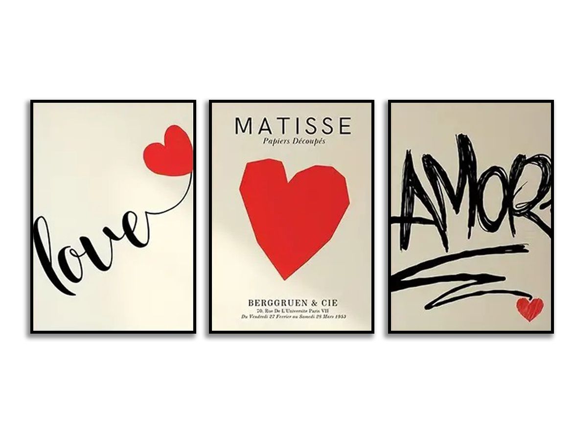 Poster - Matisse Hart Collectie / Set van 3