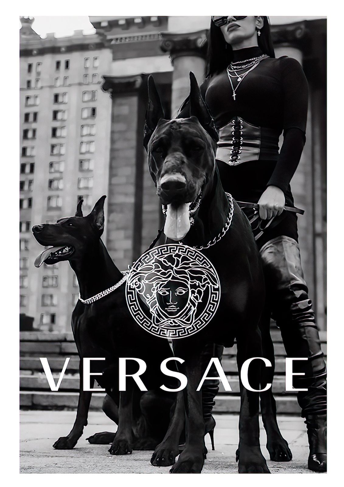 Versace zwart-wit poster