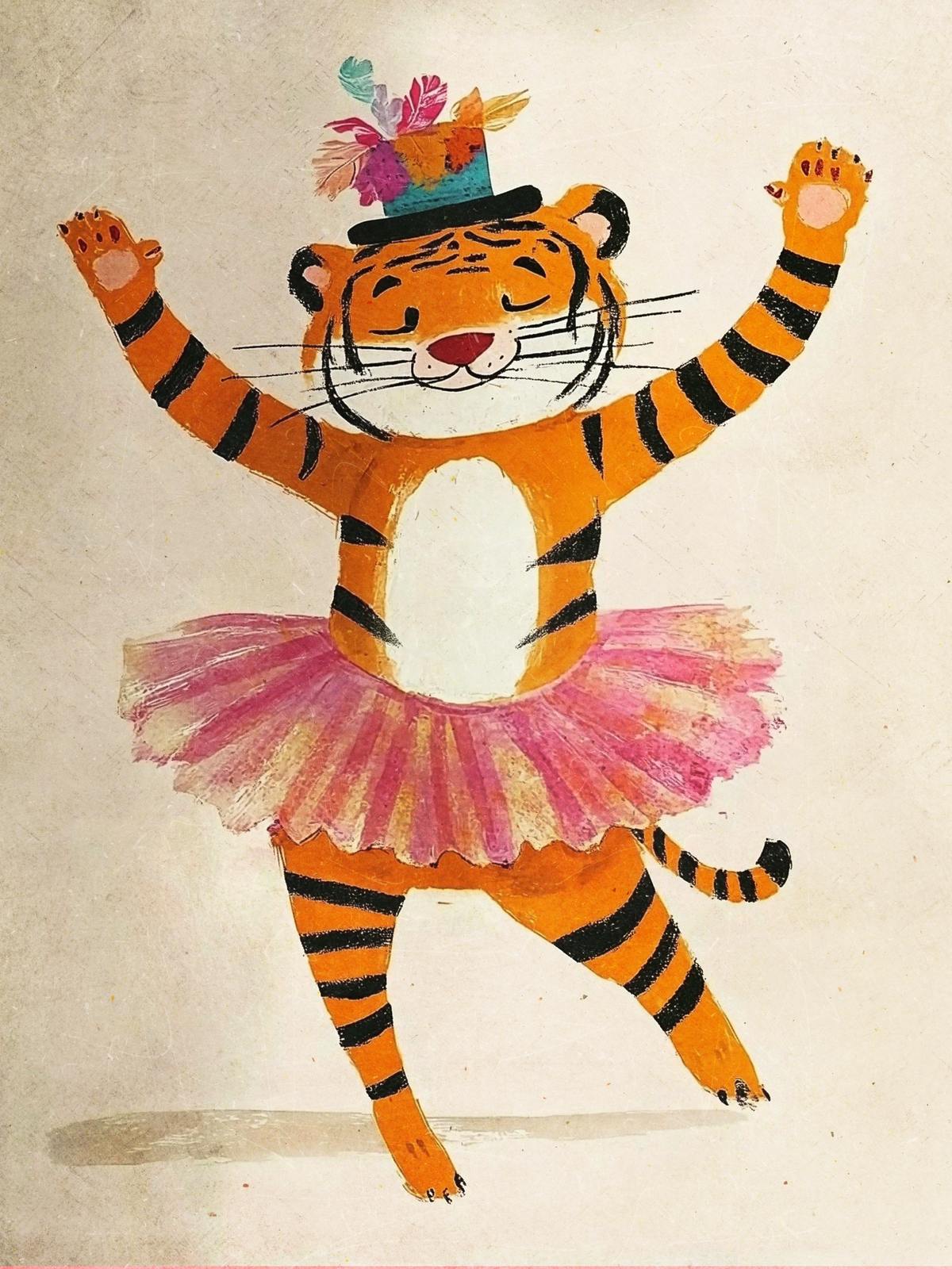 Poster - Dansende Tijger