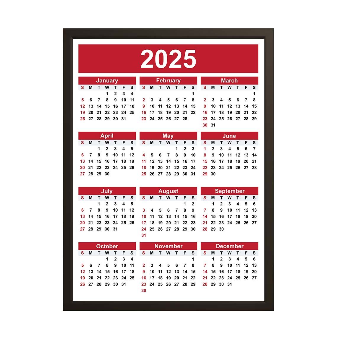 Poster - 2025 Kalender