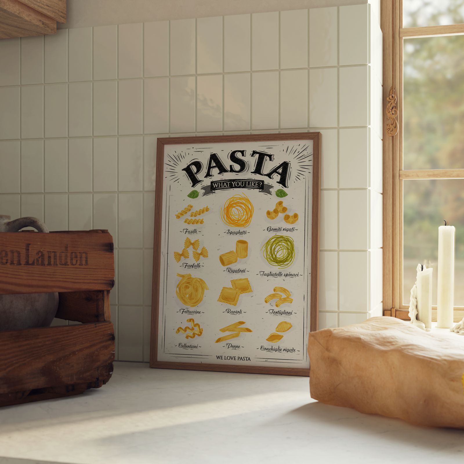 Poster - Pastasoorten