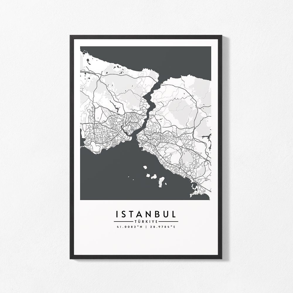 Poster - Istanbul Kaart