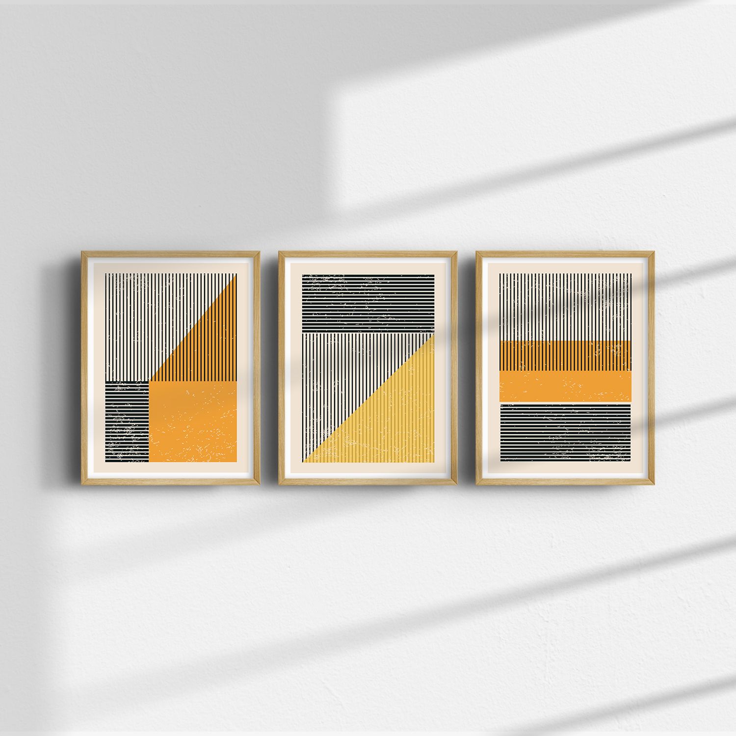Poster - Geometrische Abstracte Kunst / Set van 3
