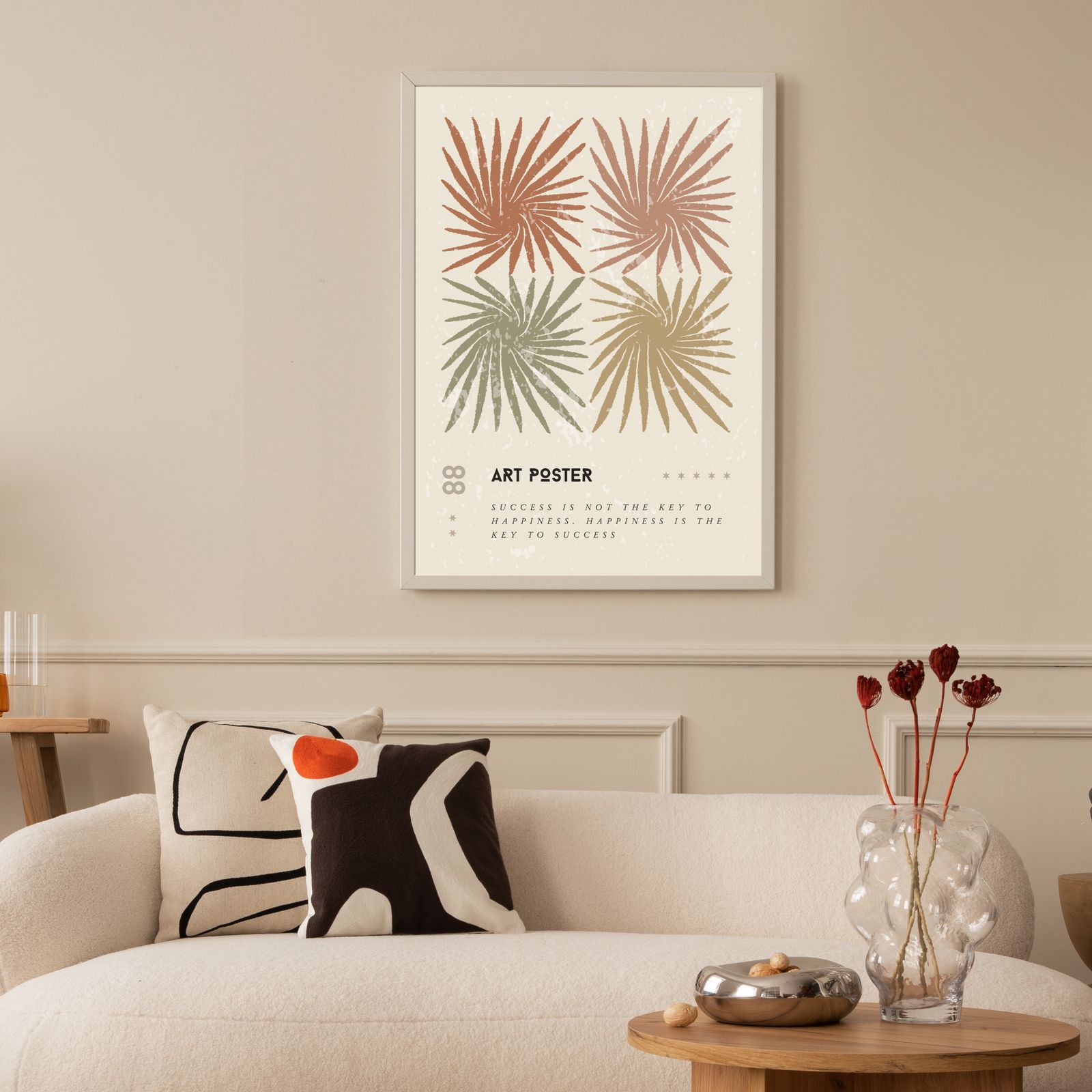 Abstract Blad Kunstposter