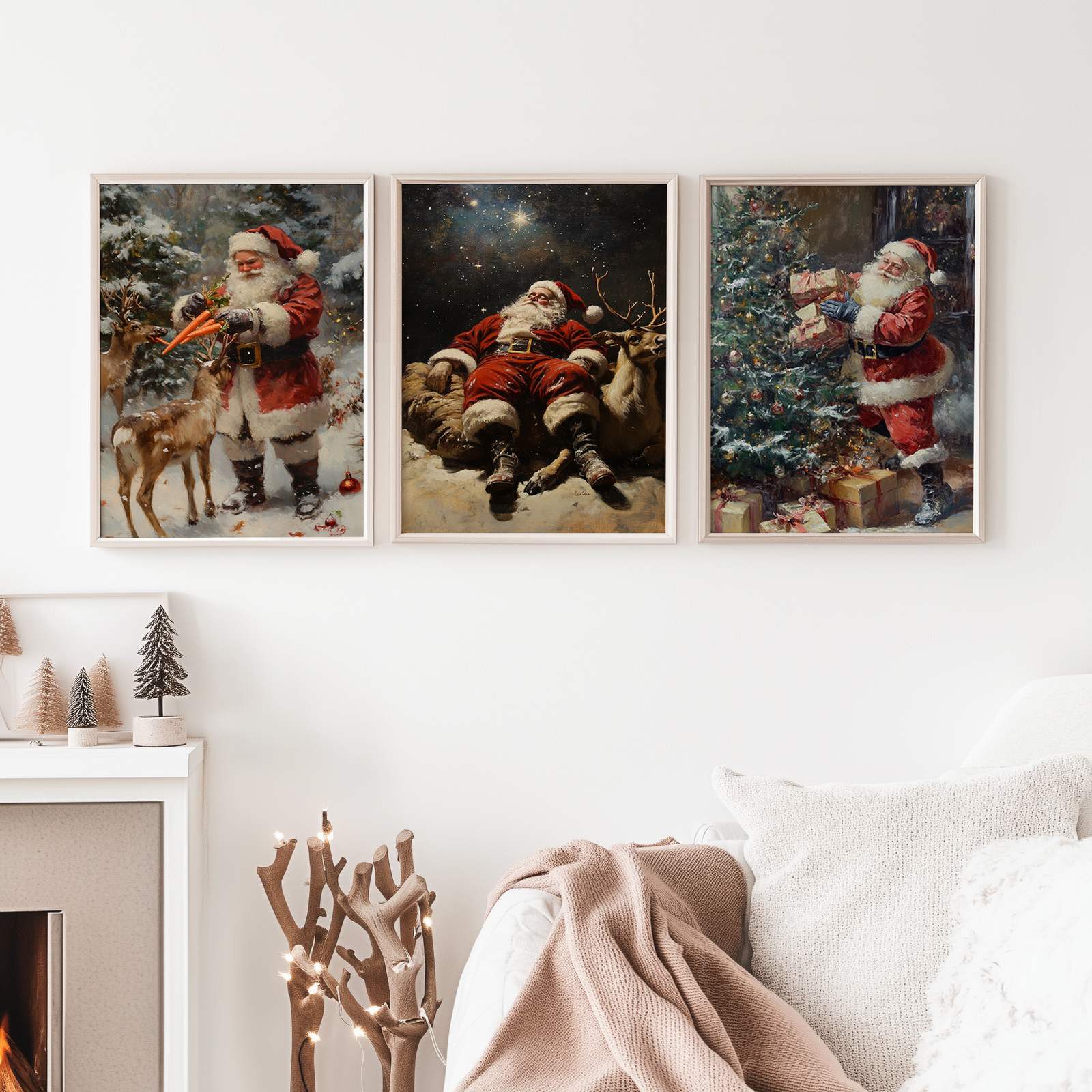 Poster - Kerstman Collectie / Set van 3