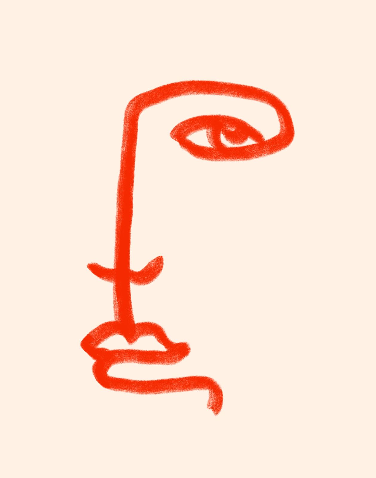 Poster - Abstract Gezicht