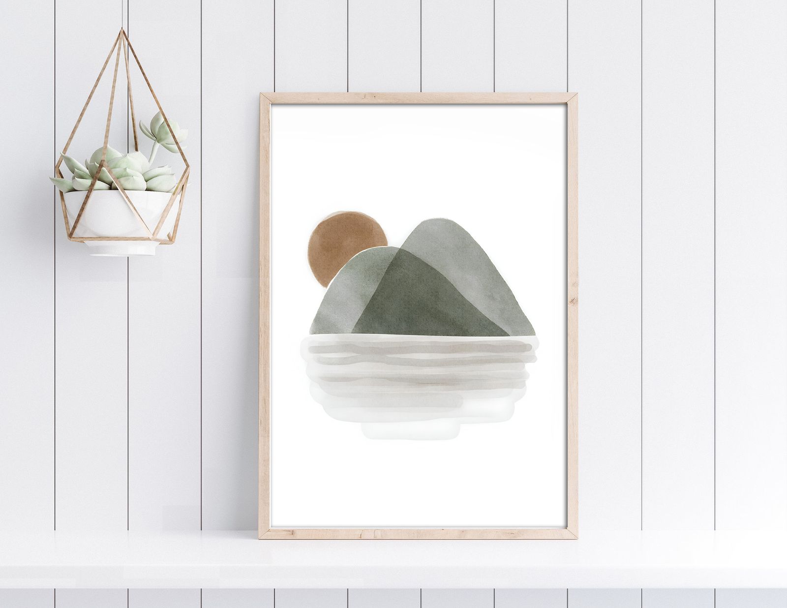 Abstract Landschap Kunst Poster
