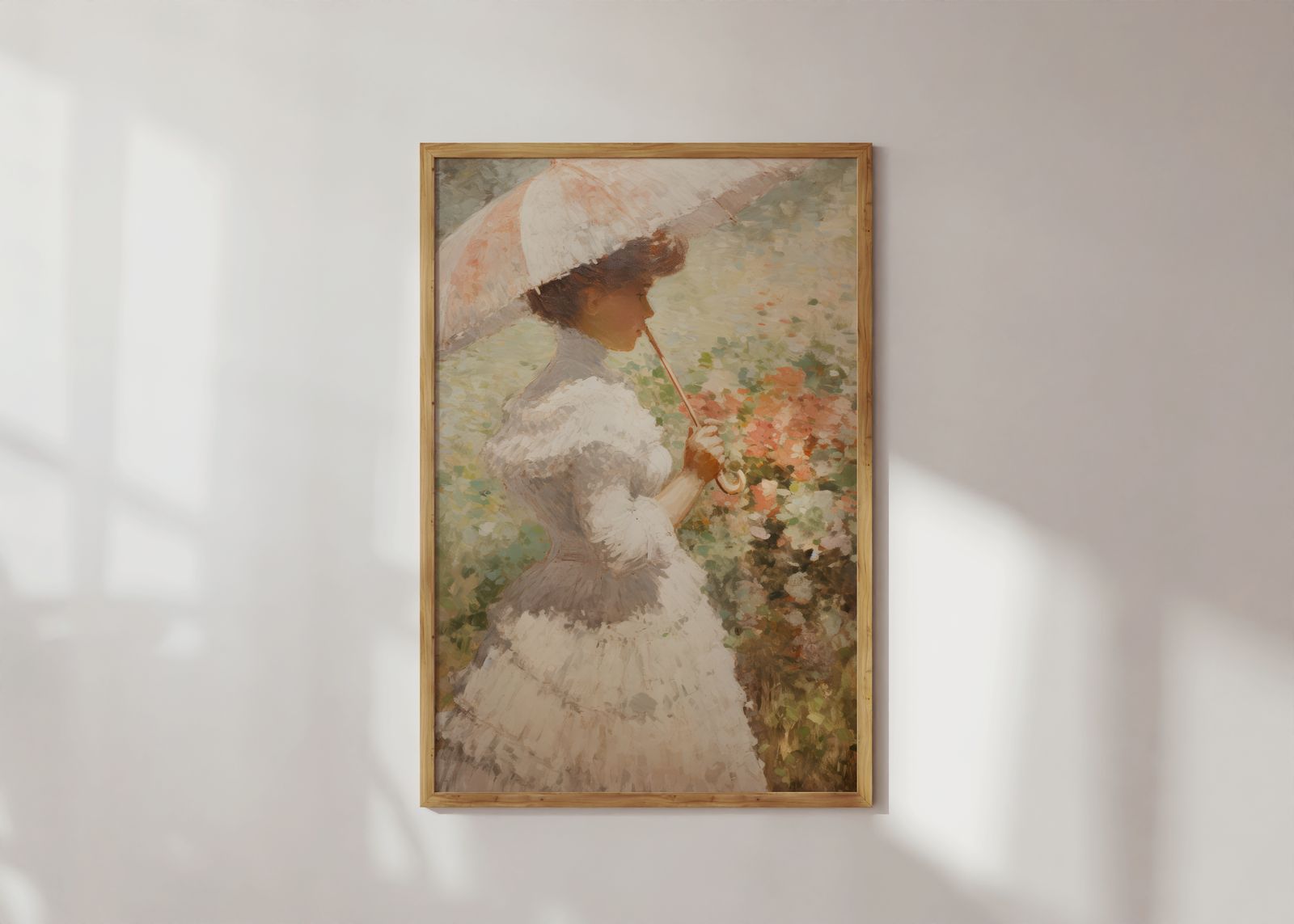 Poster - Dame met Parasol