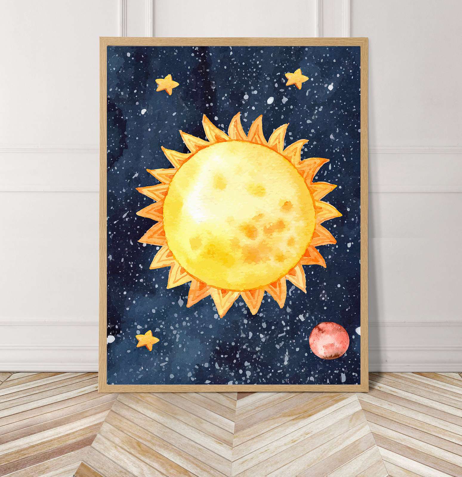 Zon en Sterren Wandposter