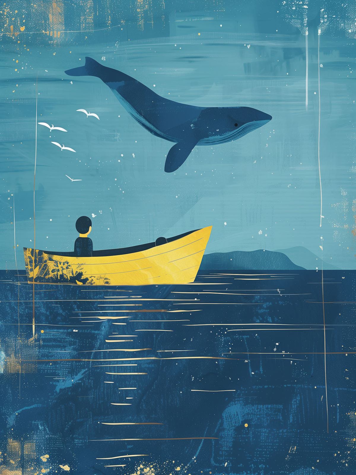 Poster - Walvis en Boot