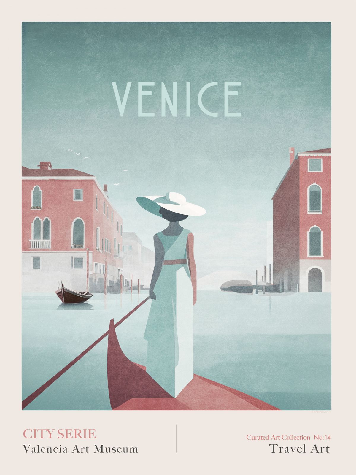 Poster - Venetië reis kunst