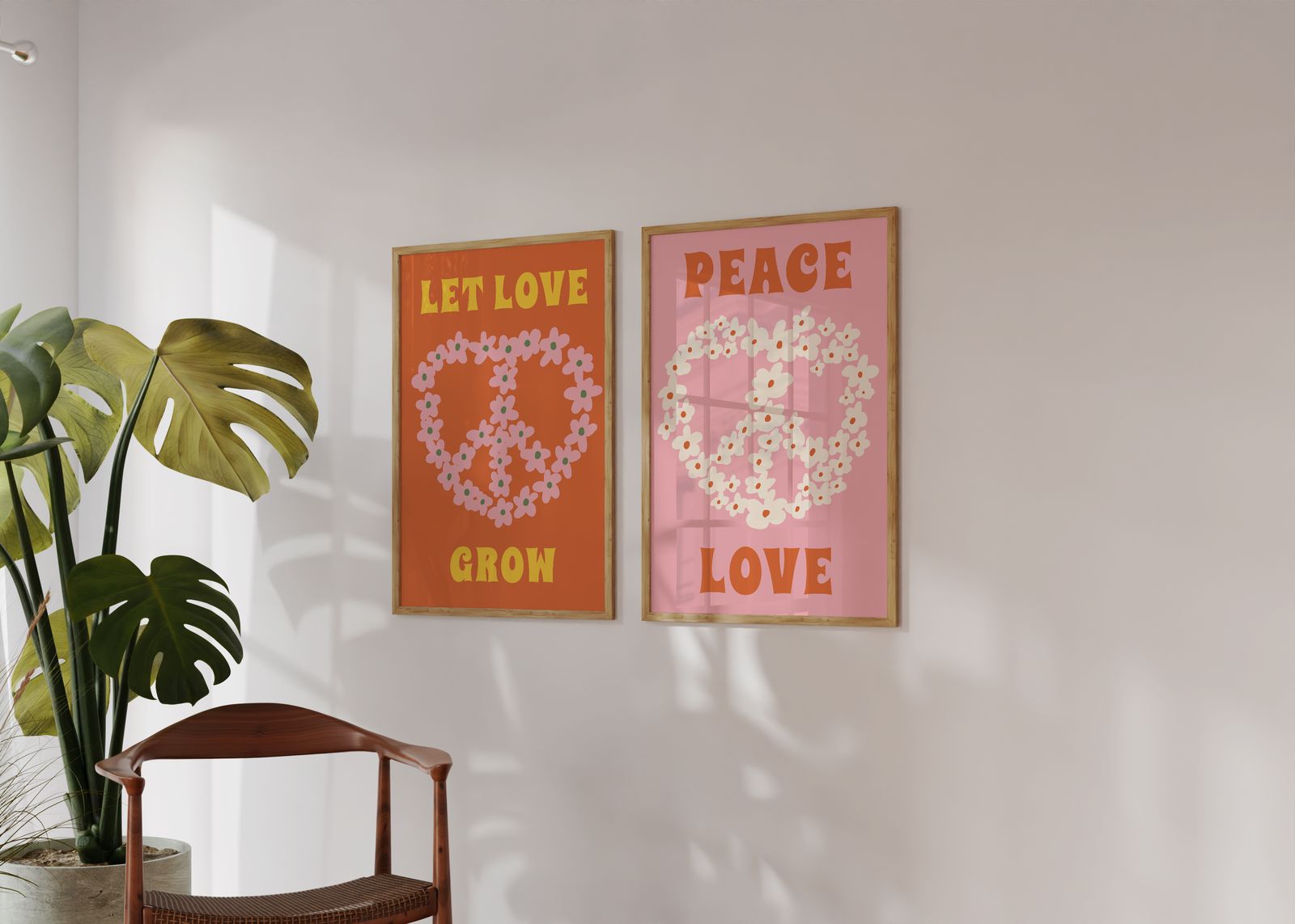 Poster - Vrede en liefde Set of 2