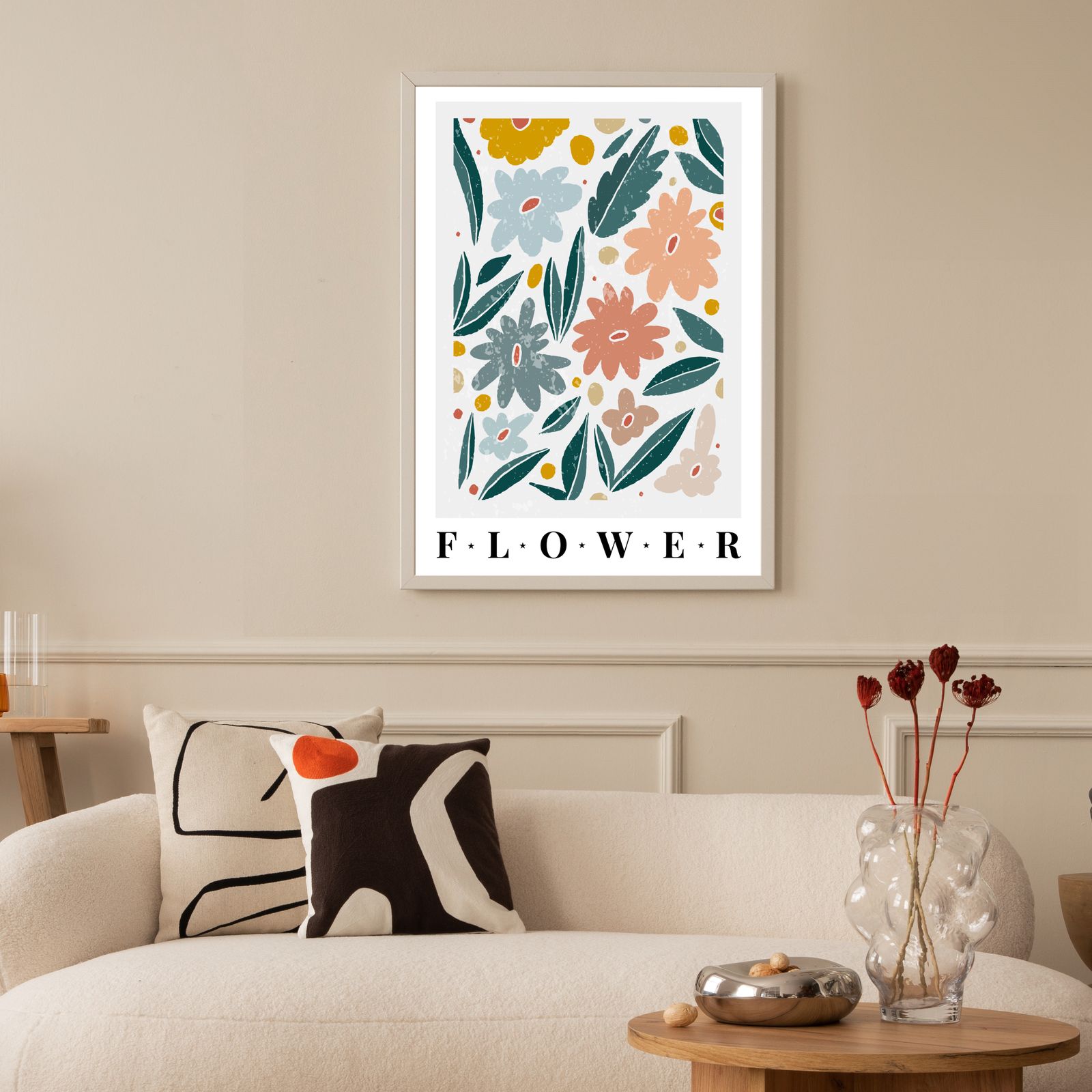 Kleurrijke Bloemenposter