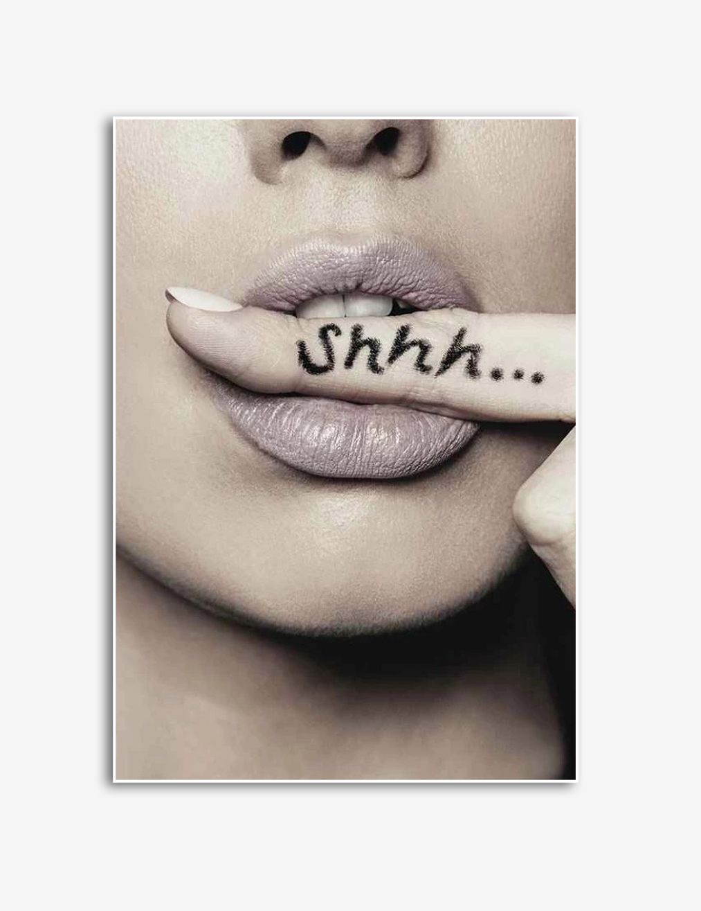 Shhh Kunstposter