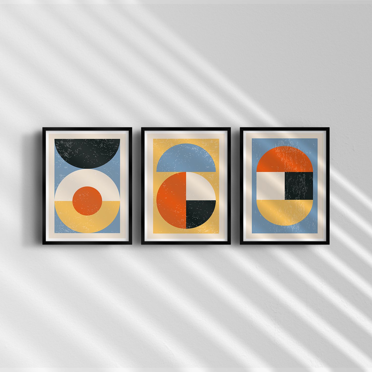 Poster - Abstracte Geometrische Kunst / Set van 3