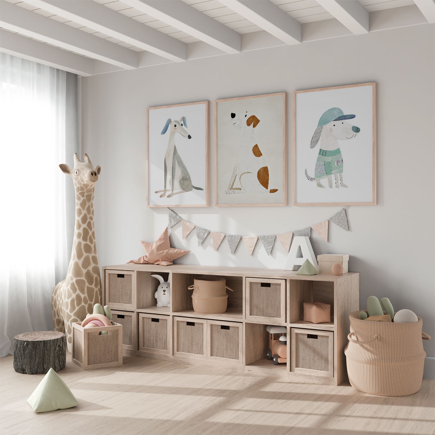 Poster - Hond Illustraties / Set van 3