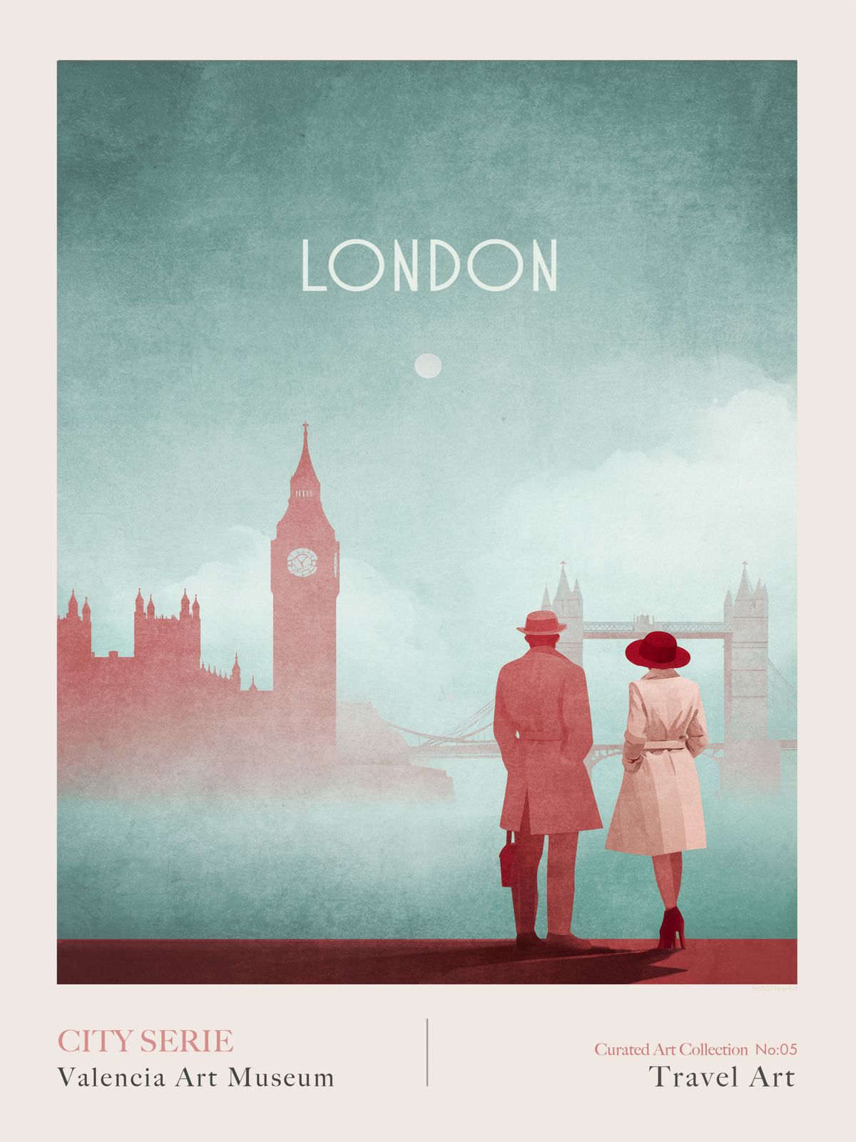 Poster - Londen reis kunst