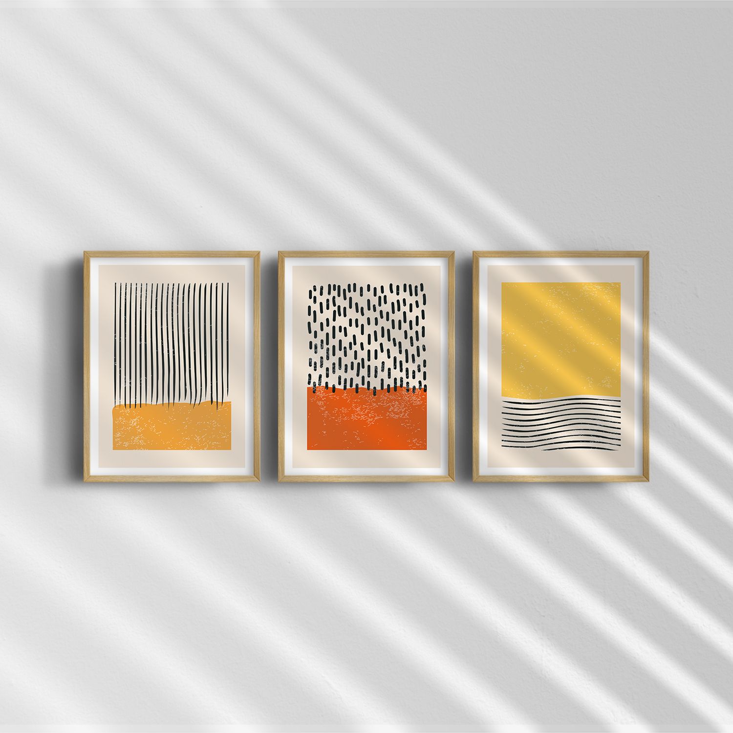 Poster - Abstracte Vormen / Set van 3