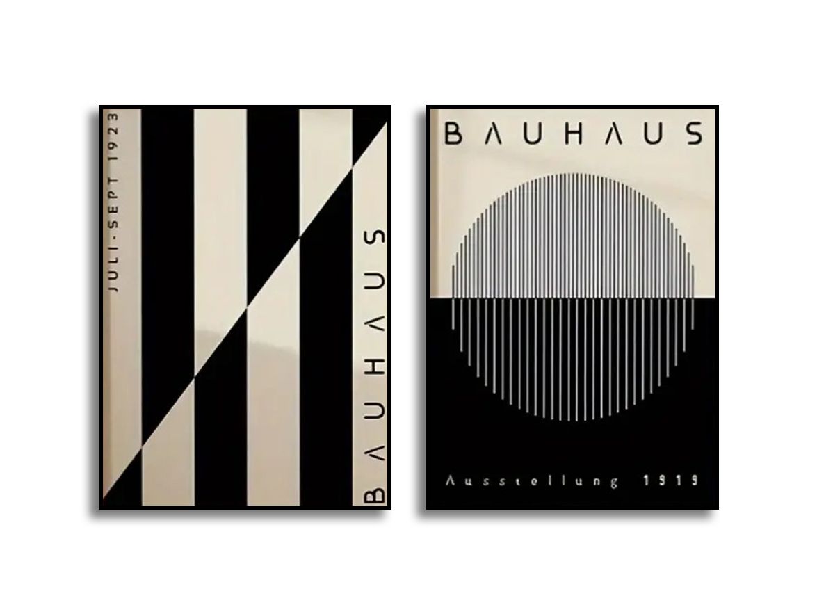 Poster - Bauhaus Kunst / Set van 2