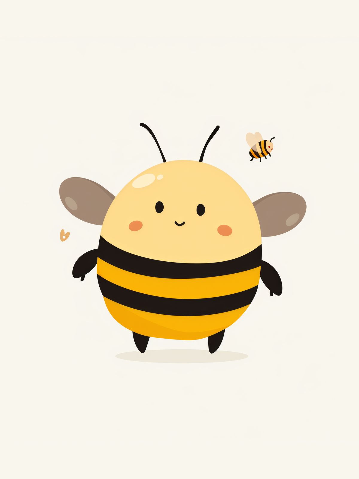 Poster - Schattige Hommel