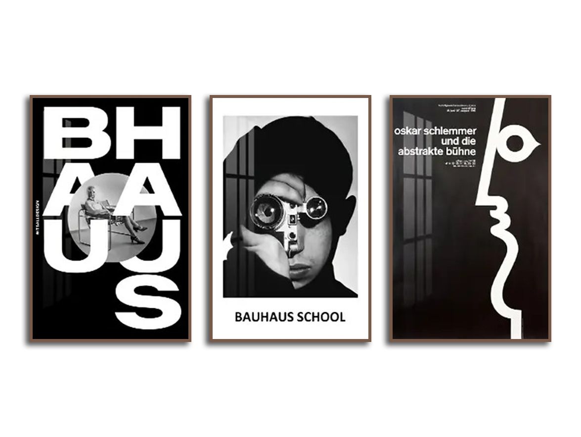 Poster - Bauhaus kunstcollectie / Set van 3