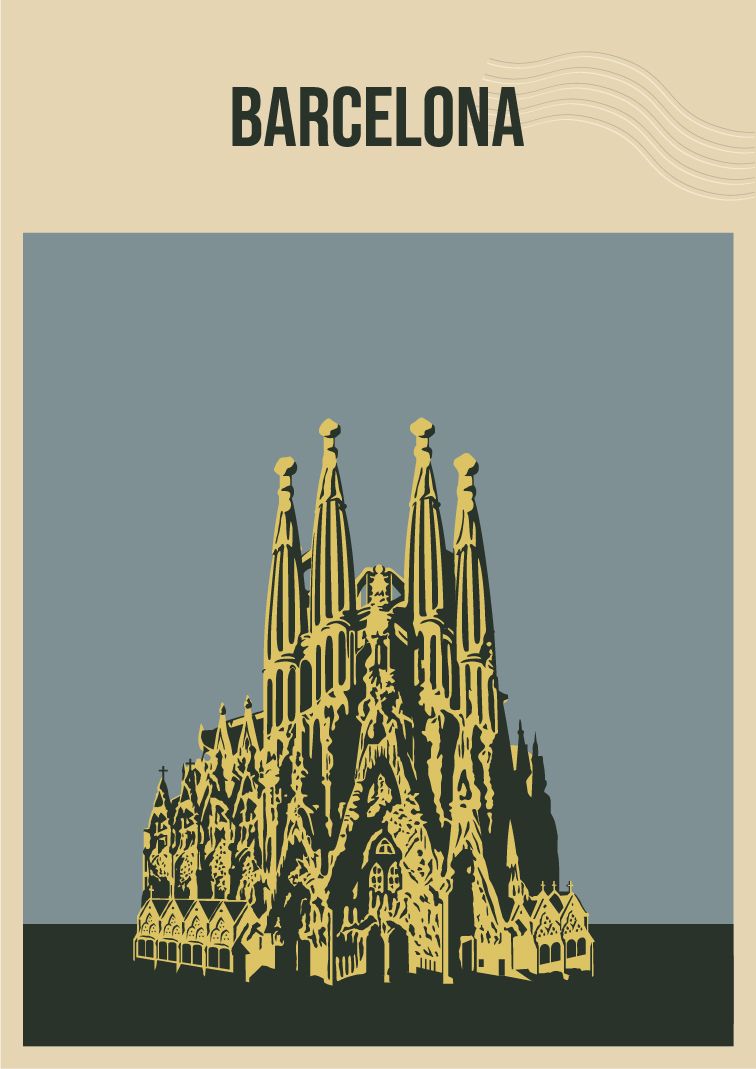 Barcelona Muurposter