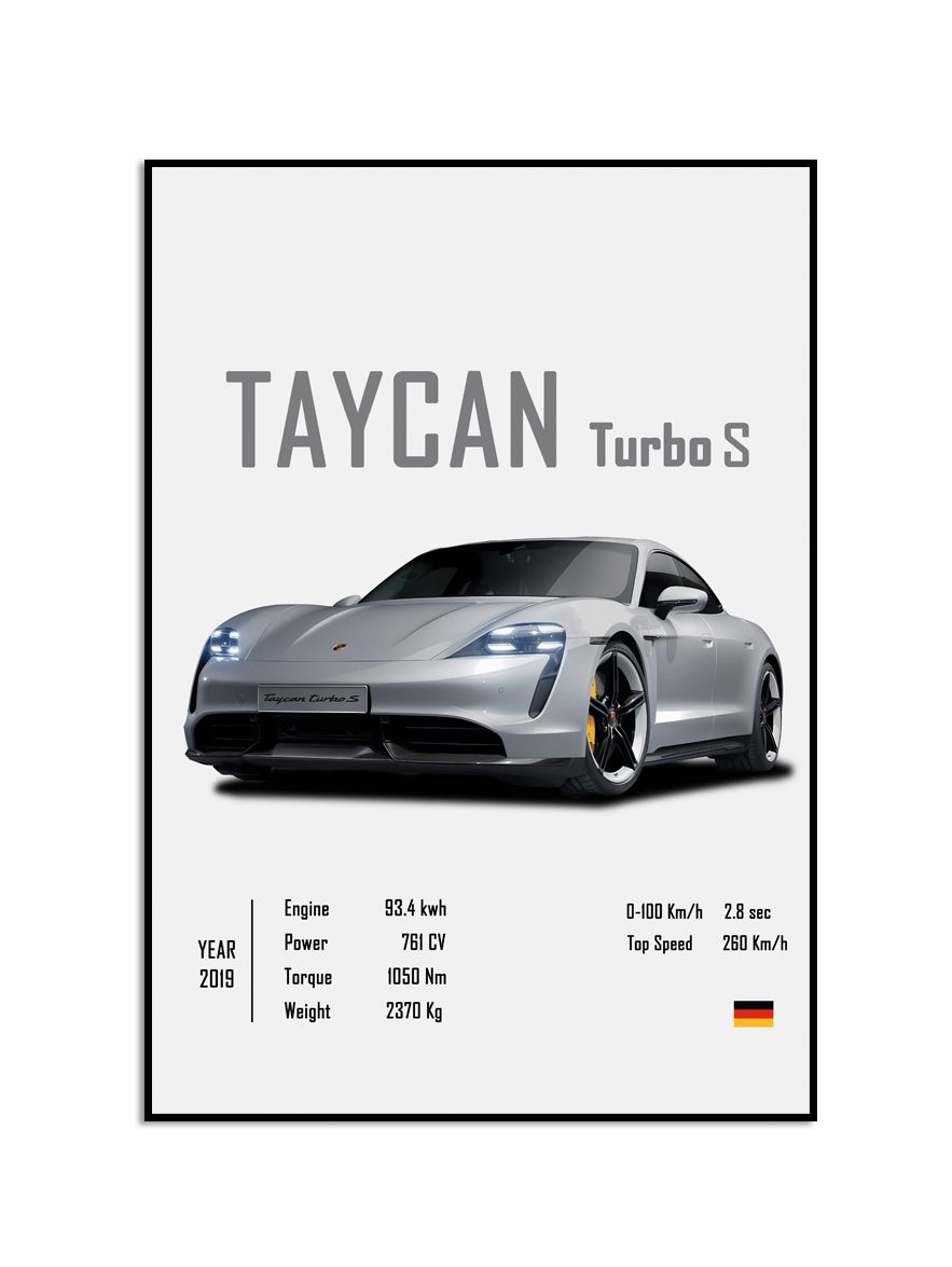 Poster - Porsche Taycan Turbo S