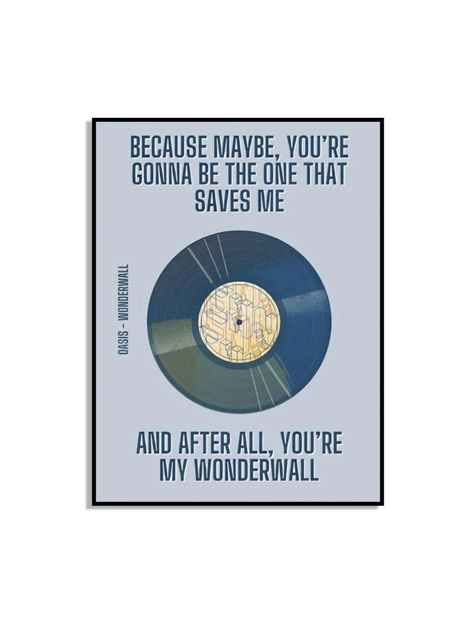 Wonderwall-poster van Oasis