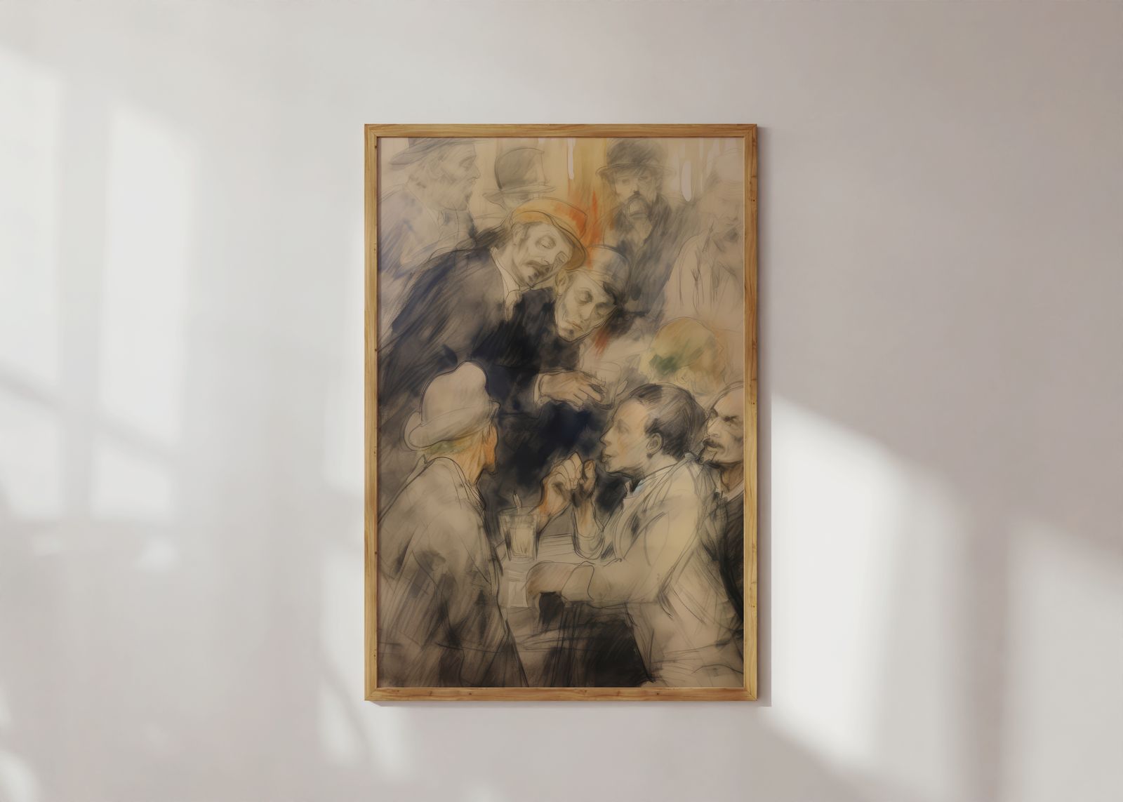 Poster - Abstracte Kunstscène