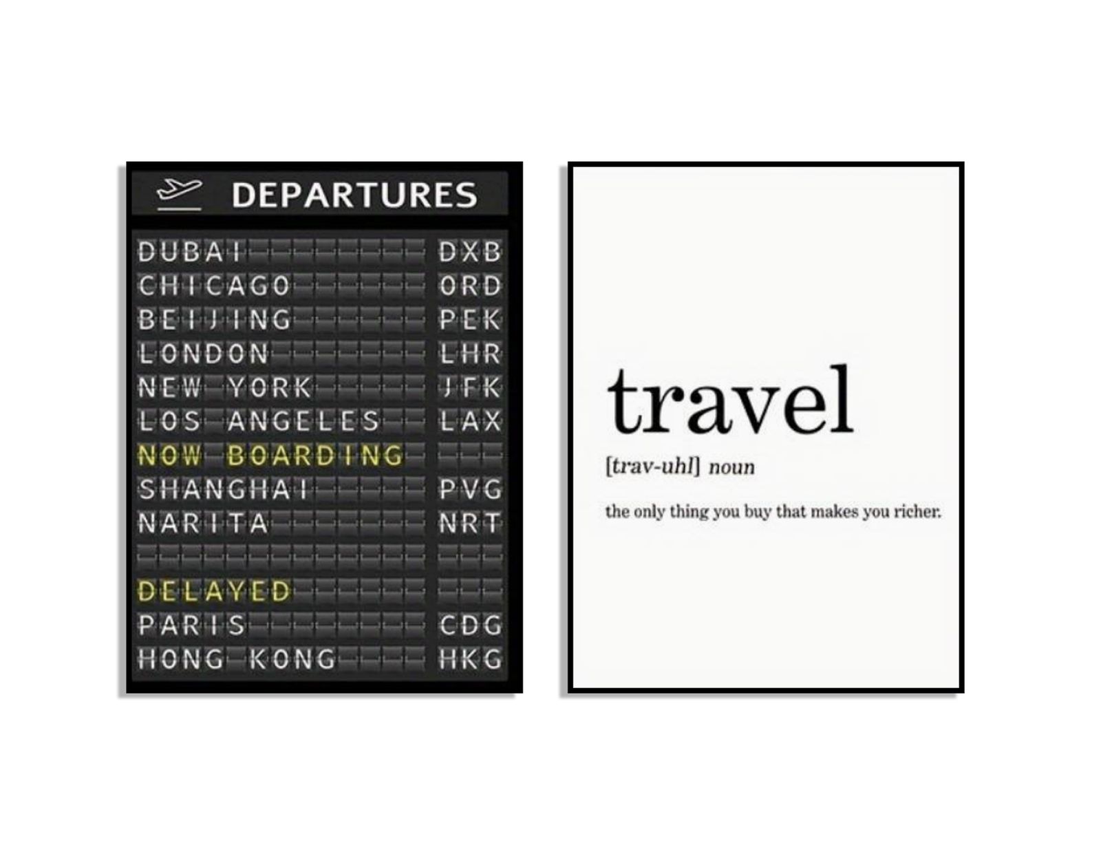 Reisquote Poster Set - Set van 2