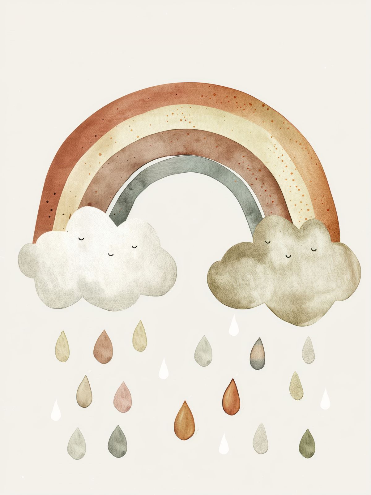 Poster - Regenboog Wolk Ontwerp