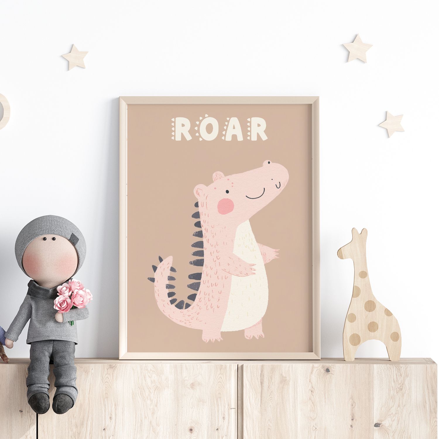 Poster - Schattige Dinosaur