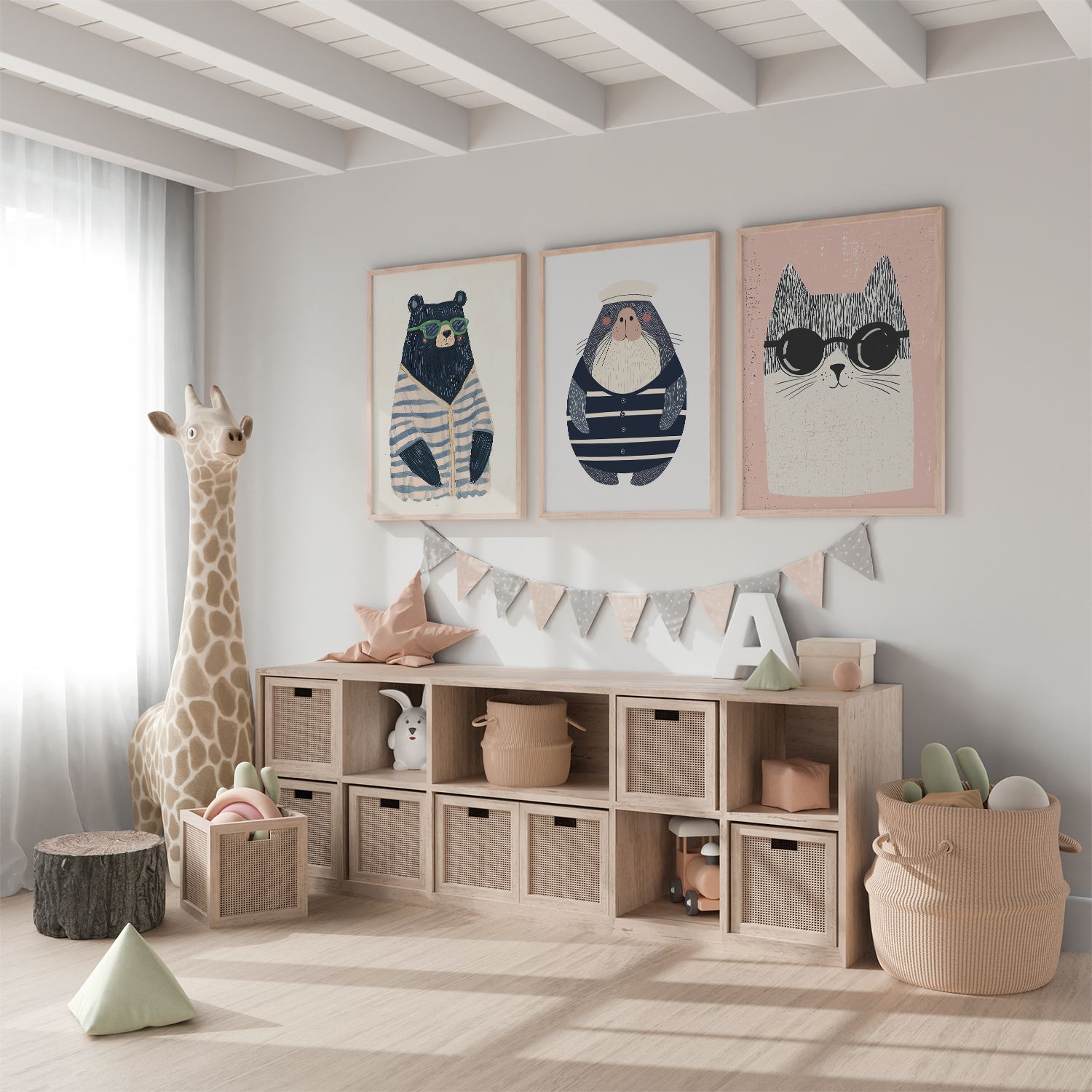 Poster - Coole Dieren / Set van 3