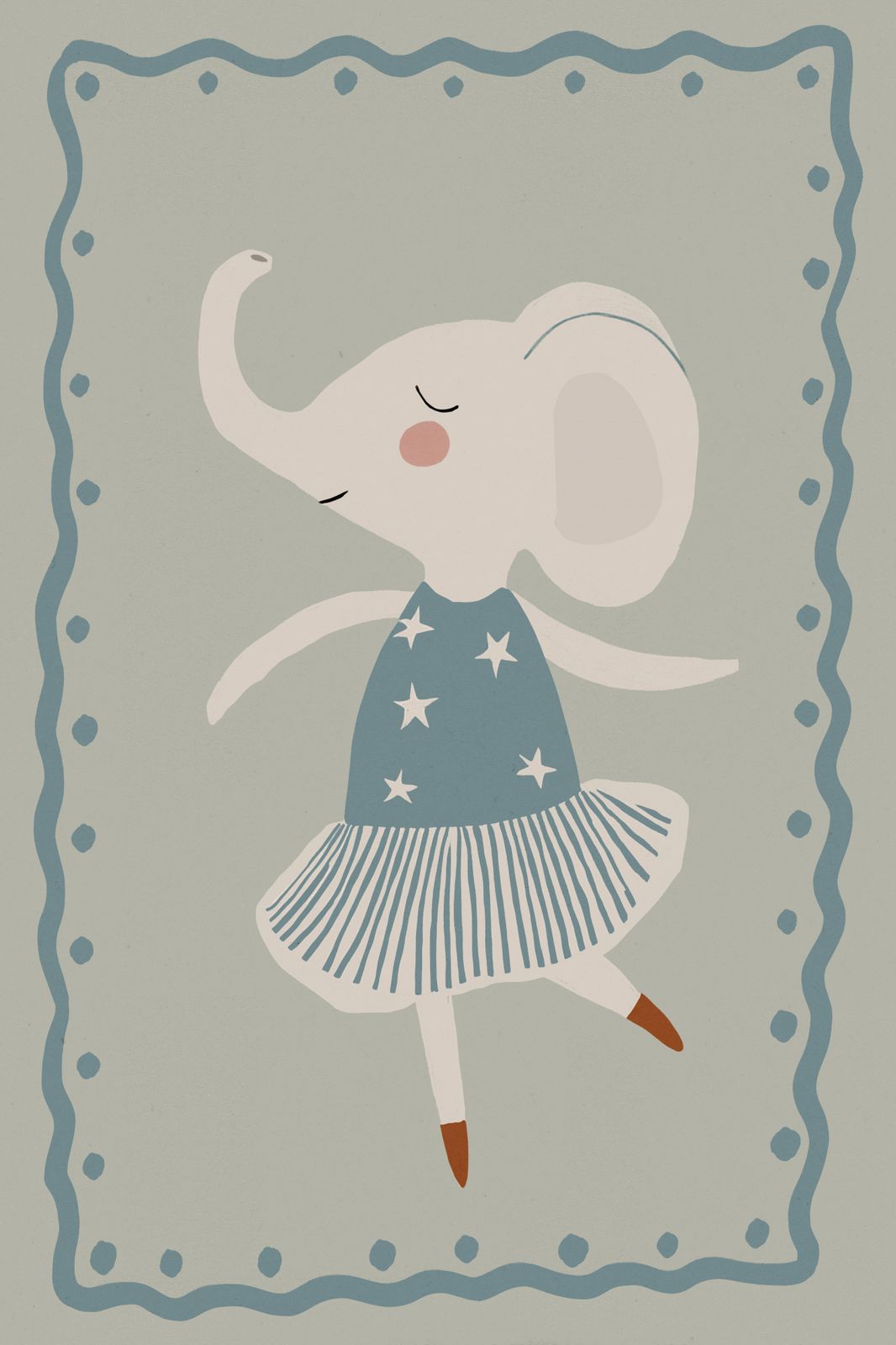 Poster - Dansende Olifant