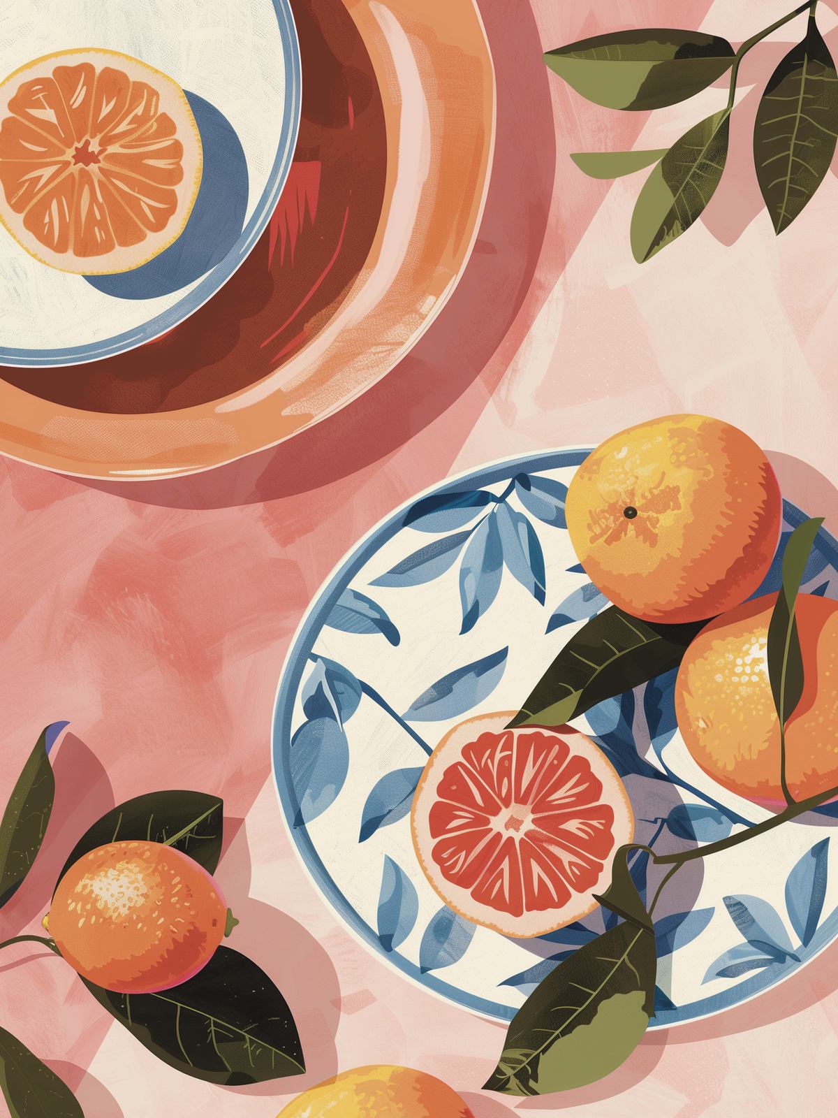 Poster - Citrus en Bladeren