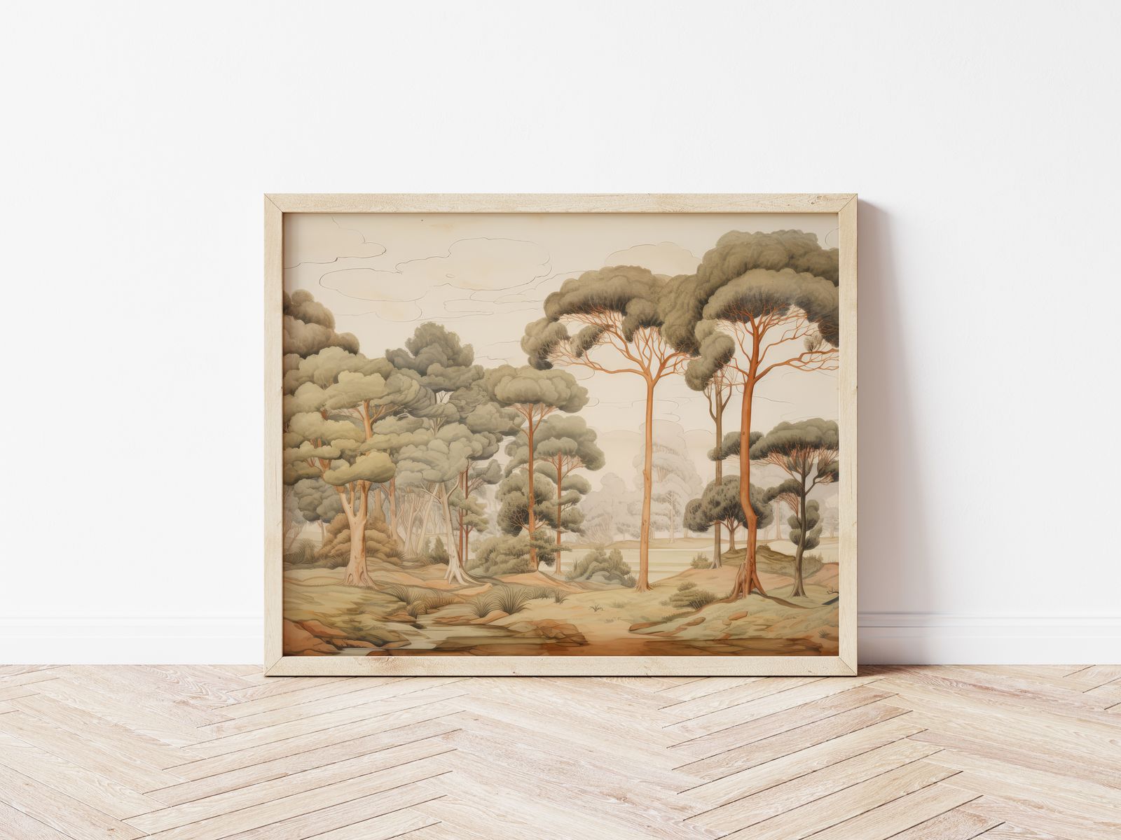 Poster - Landschap Kunstwerk