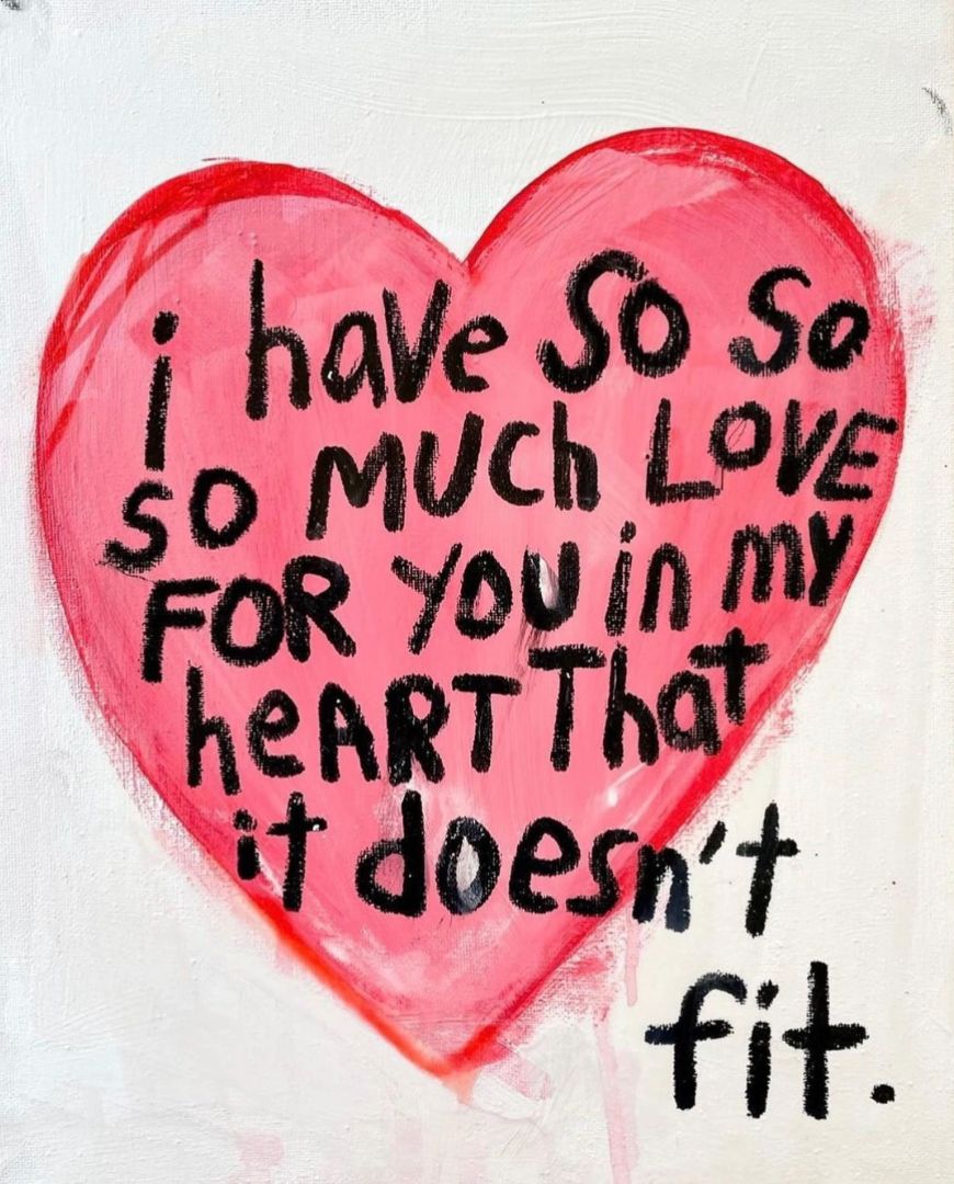 Poster - Hart Liefdesboodschap