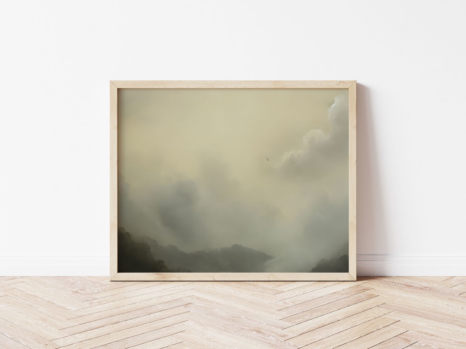 Poster - Mistig Landschap