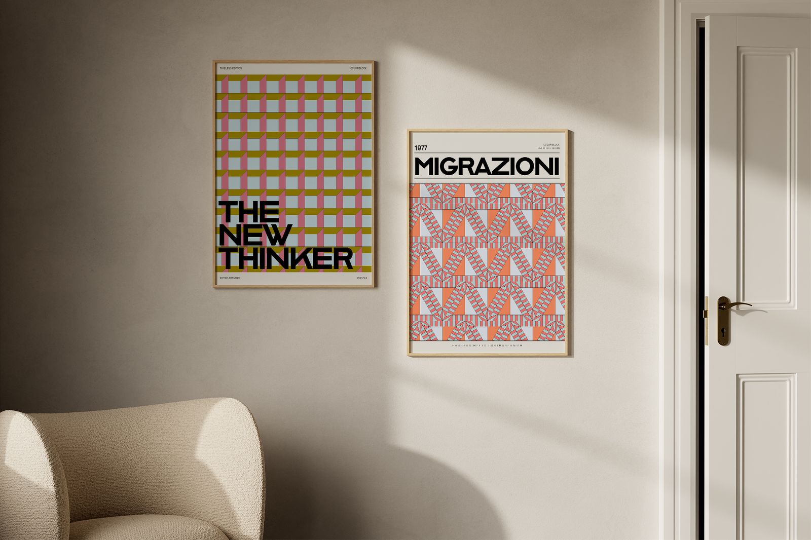 Poster - Migraties en Nieuwe Denker / Set van 2