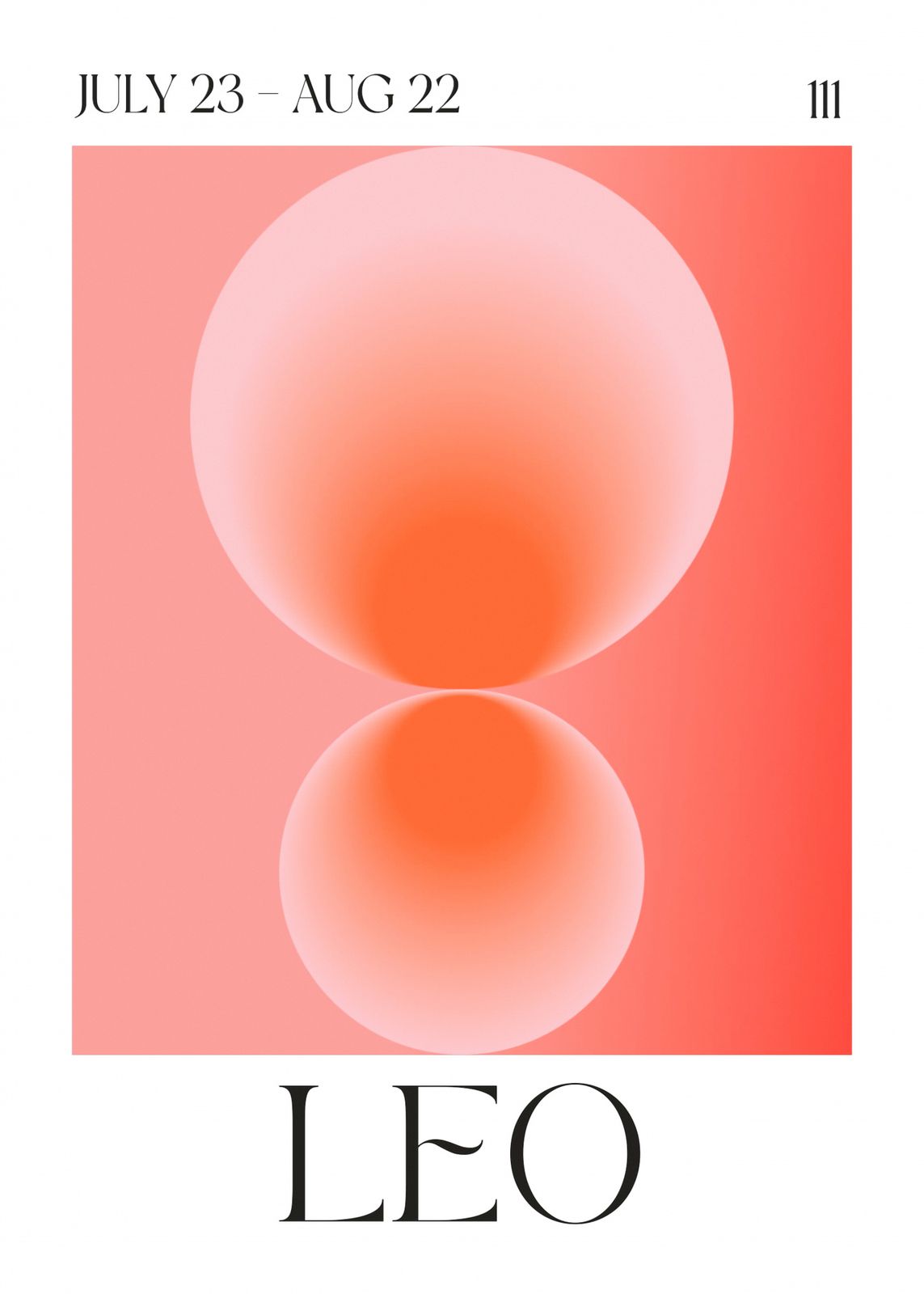 Poster - Leeuw Sterrenbeeld