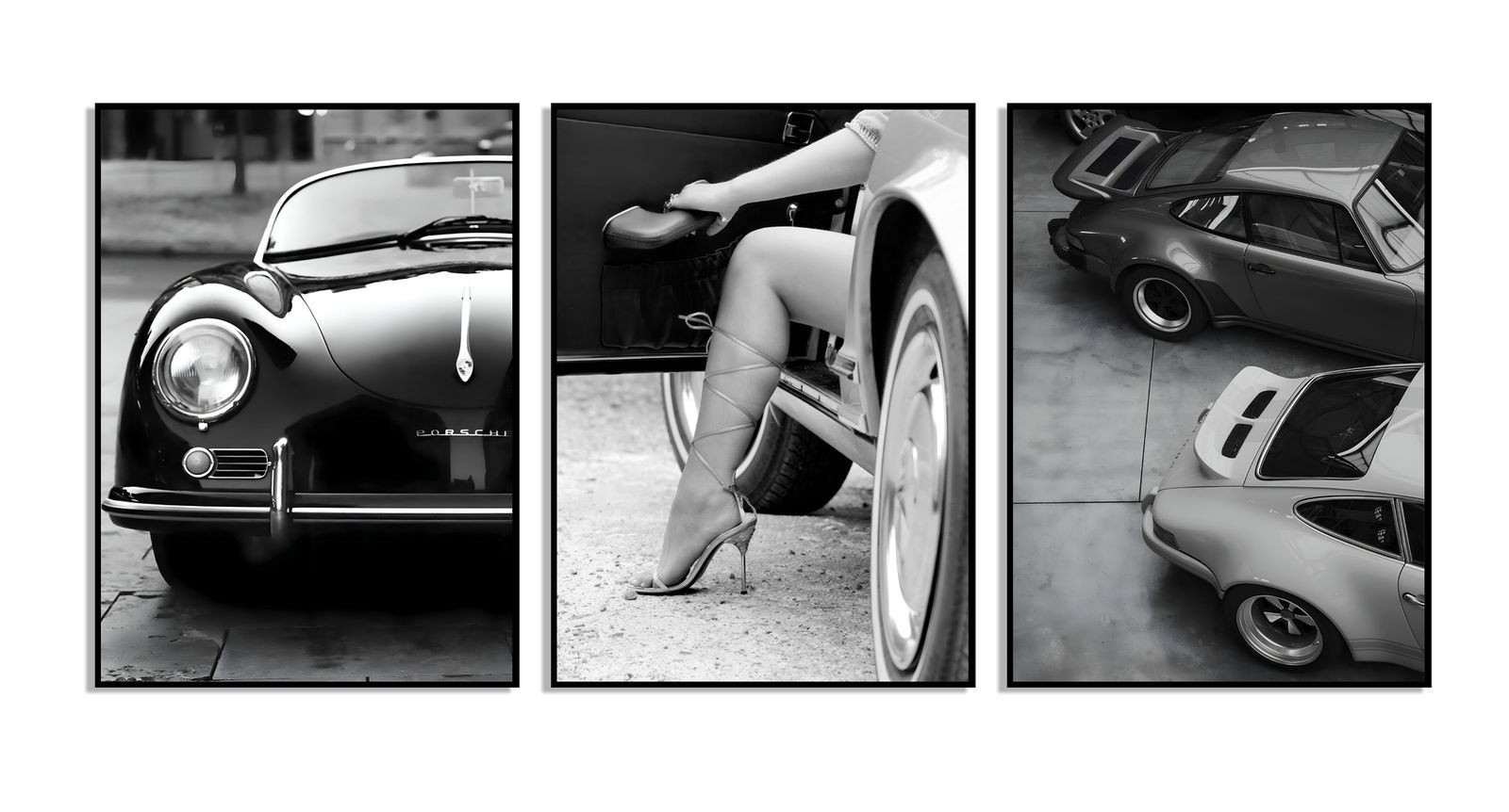 Poster - Klassieke Auto-esthetiek / Set van 3