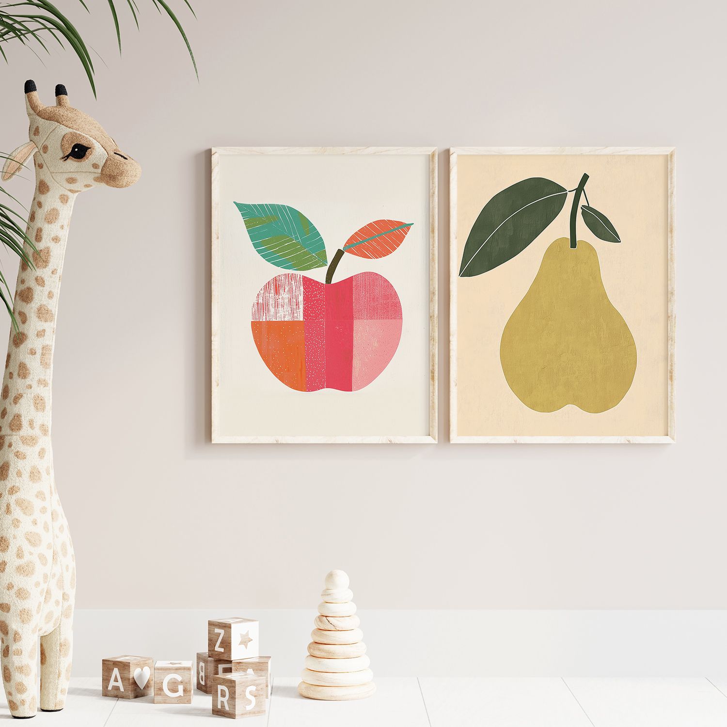Poster - Vrucht Illustratie Set / Set van 2
