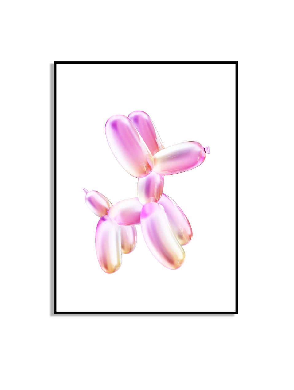 Ballon Hond Kunst Poster