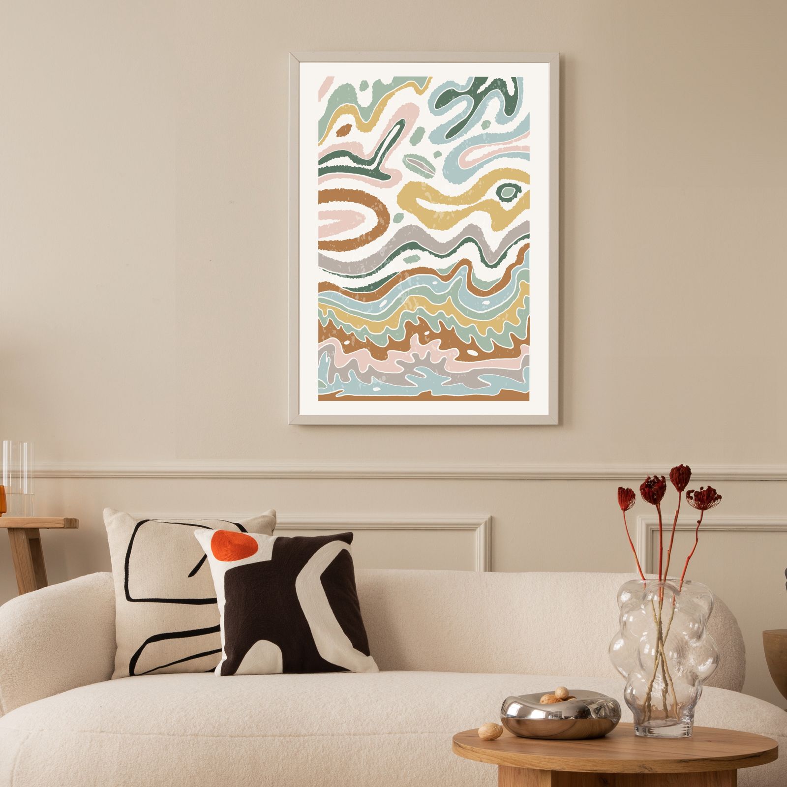 Abstracte kunst muurposter