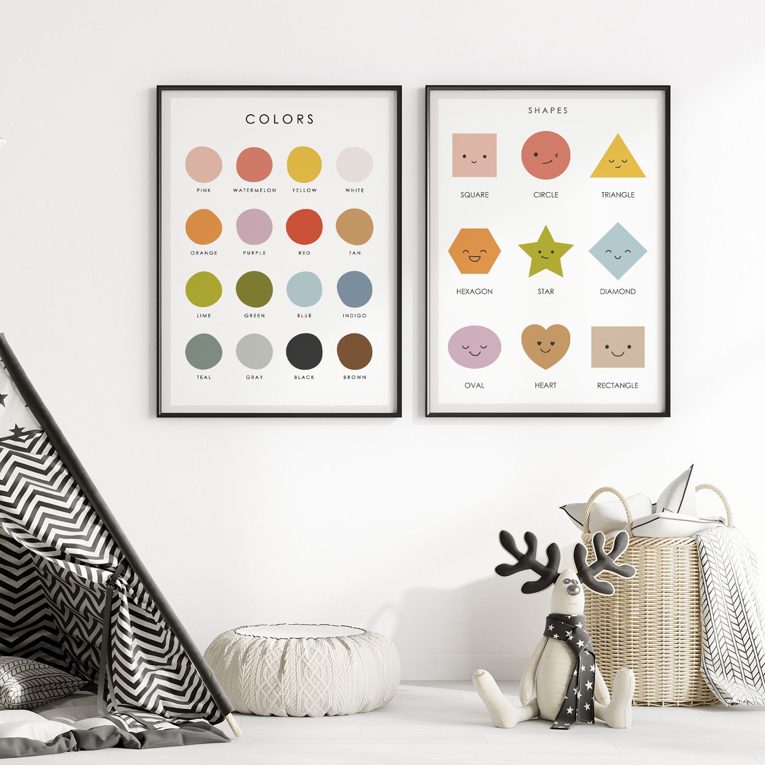 Poster - Kleuren en Vormen / Set van 2