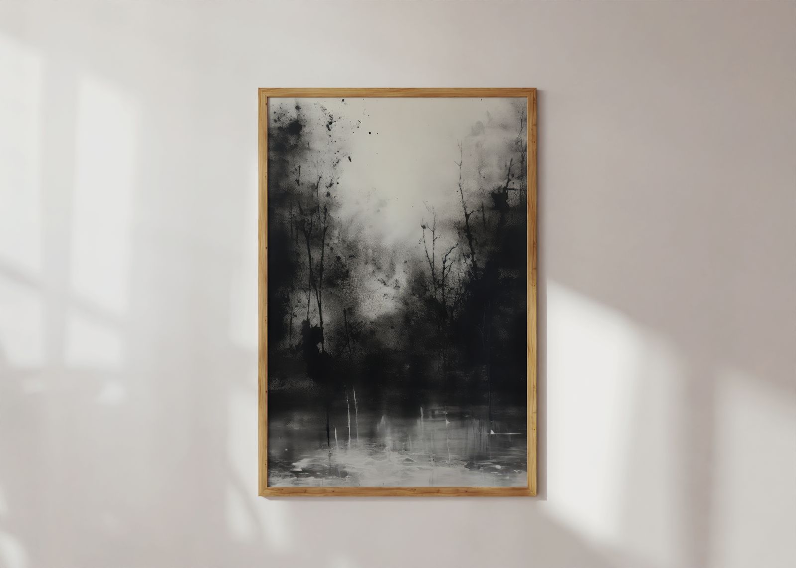Poster - Abstract Boslandschap
