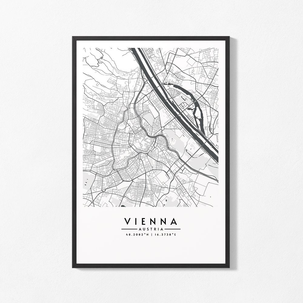 Poster - Wenen Kaart