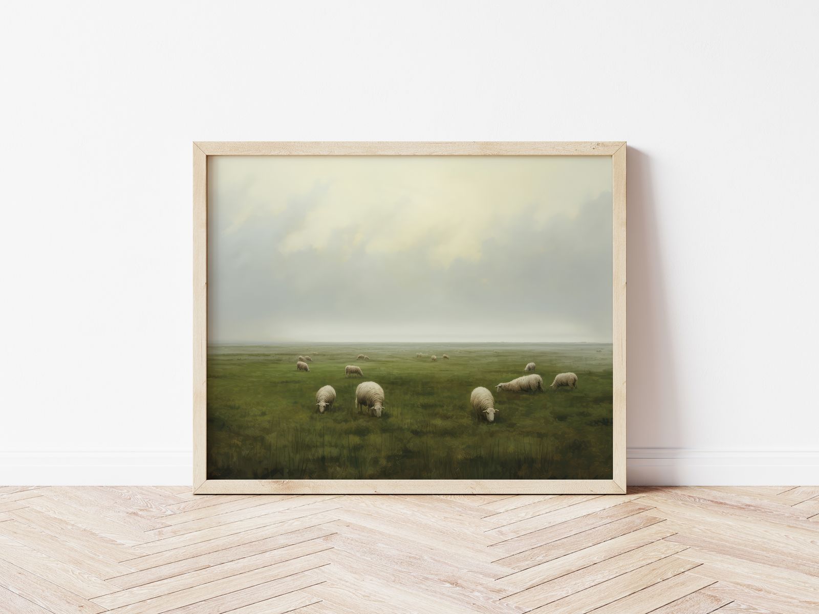 Poster - Pastorale Schapenlandschap