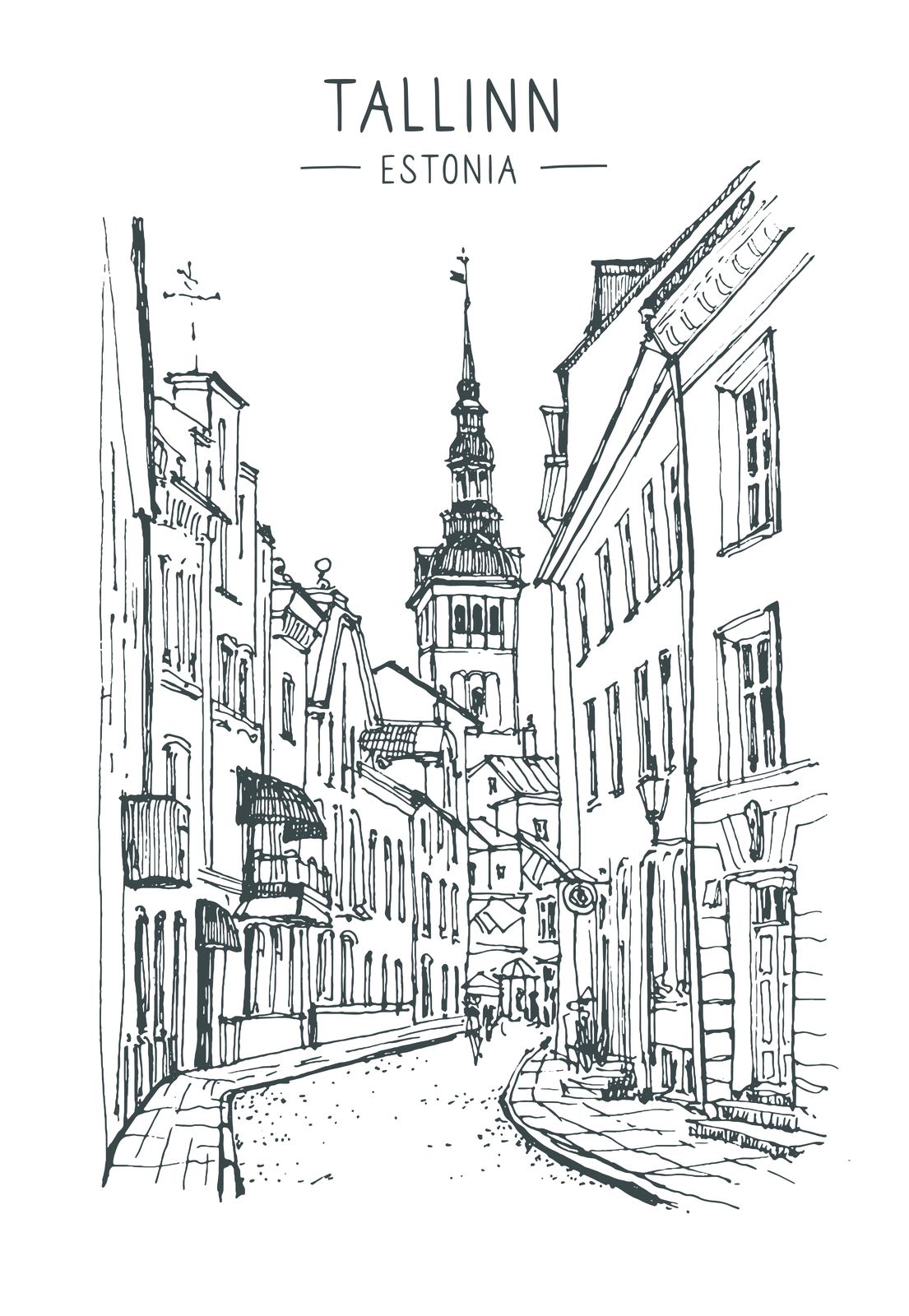 Tallinn Straatposter