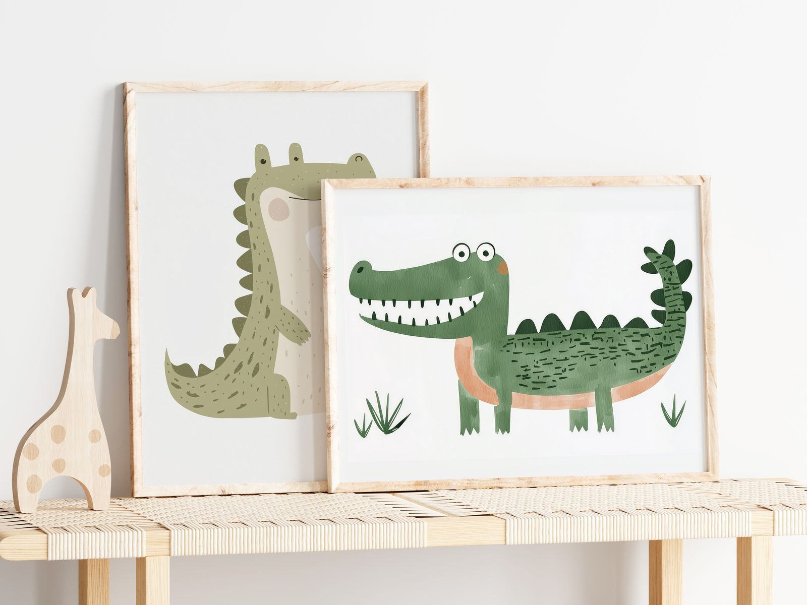 Poster - Schattige Krokodil Set / Set van 2